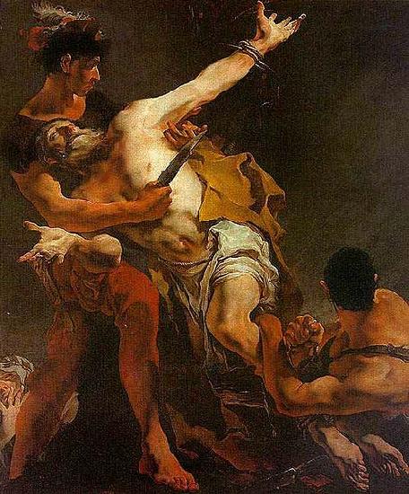 Giovanni Battista Tiepolo Le martyr de Saint Barthelemy Huile